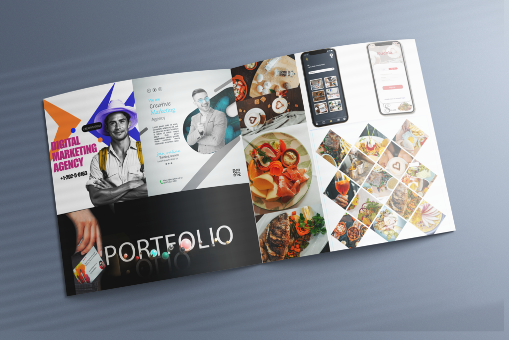 shows the portfolio